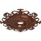 Ekena Millwork Orleans Ceiling Medallion (Fits Canopies up to 8 1/4"), 38 3/8"OD x 6 5/8"ID x 2 7/8"P, Copper Penny CM38OLCPS - alternate 4